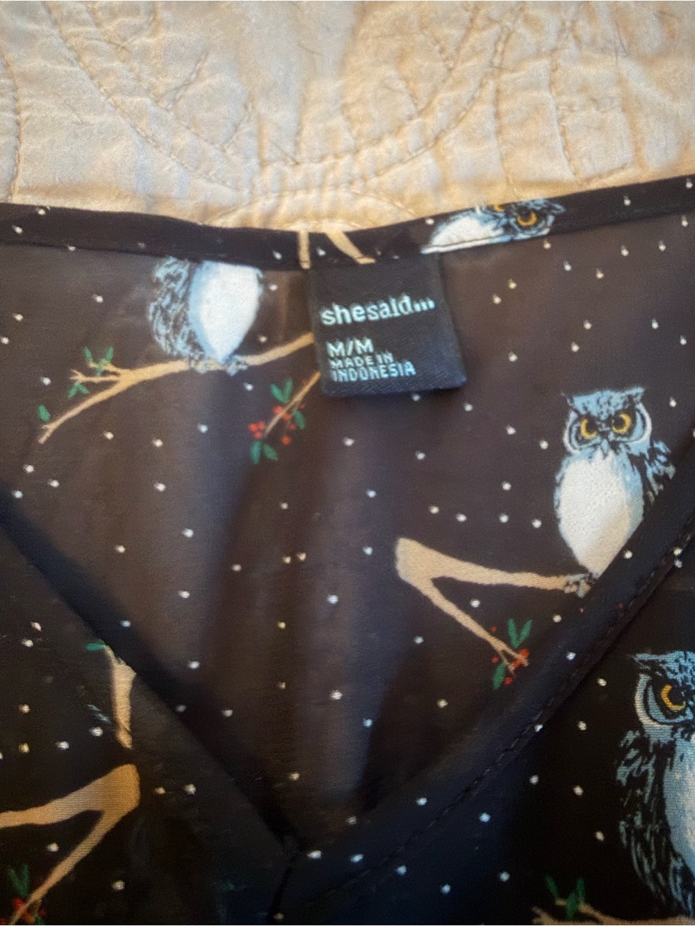 Adorable sheer owl dress by Shesaid… - Picture 4 of 4